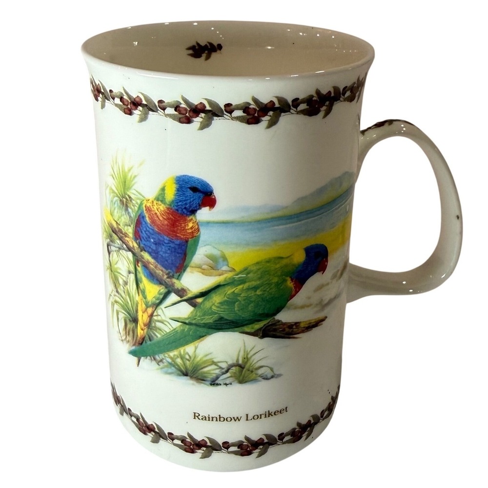 Grandma Core Cottagecore Bird Coffee Mug Rainbow Lorikeet Nature coffee cup